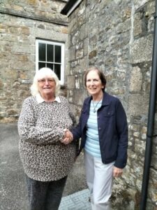 Sandie Ireland, president of Gwinear Village Show 2024, congratulated Elizabeth Eustice when she was chosen as president for 2025 · 29 June 2025